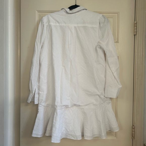 Tuckernuck White Swiss Dot Callahan Dress Medium - Picture 6 of 7